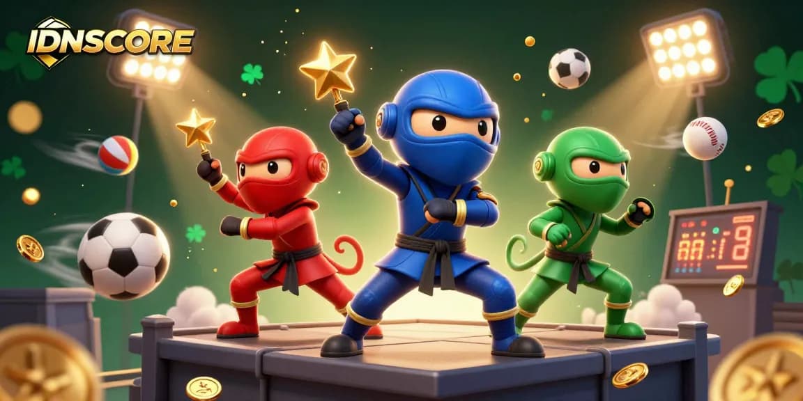 Experience thrilling gaming at IDNSCORE with ninja chameleon characters and dynamic action.