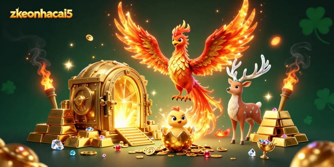 Experience the exciting world of zkeonhacai5 with dynamic casino elements and fantasy characters.