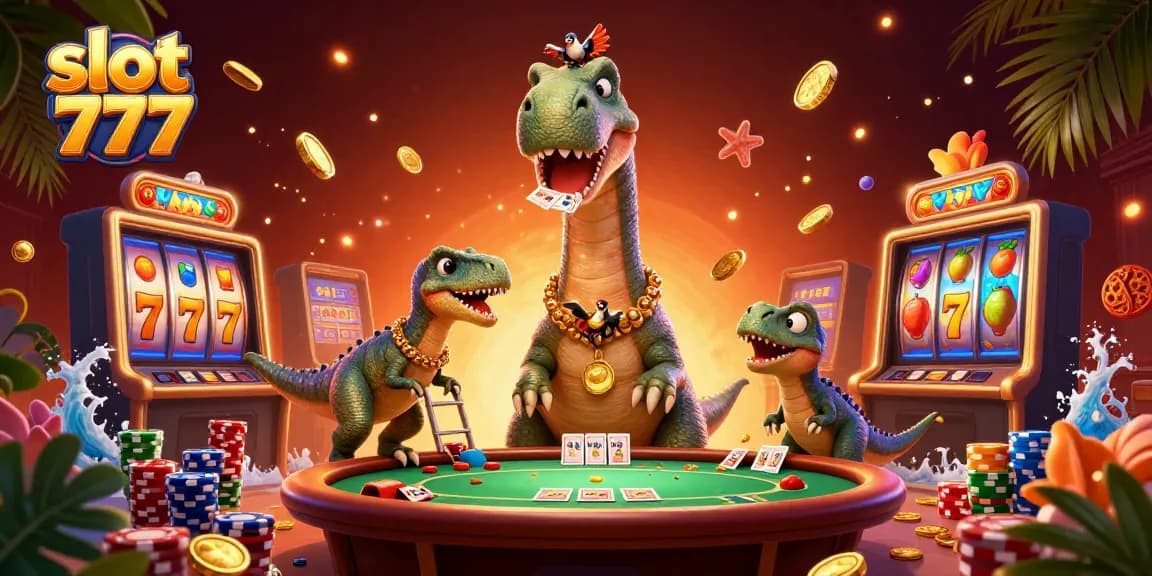 Slot 777 membawa keberuntungan dengan slot mesin yang mencolok dan karakter unik di kasino.