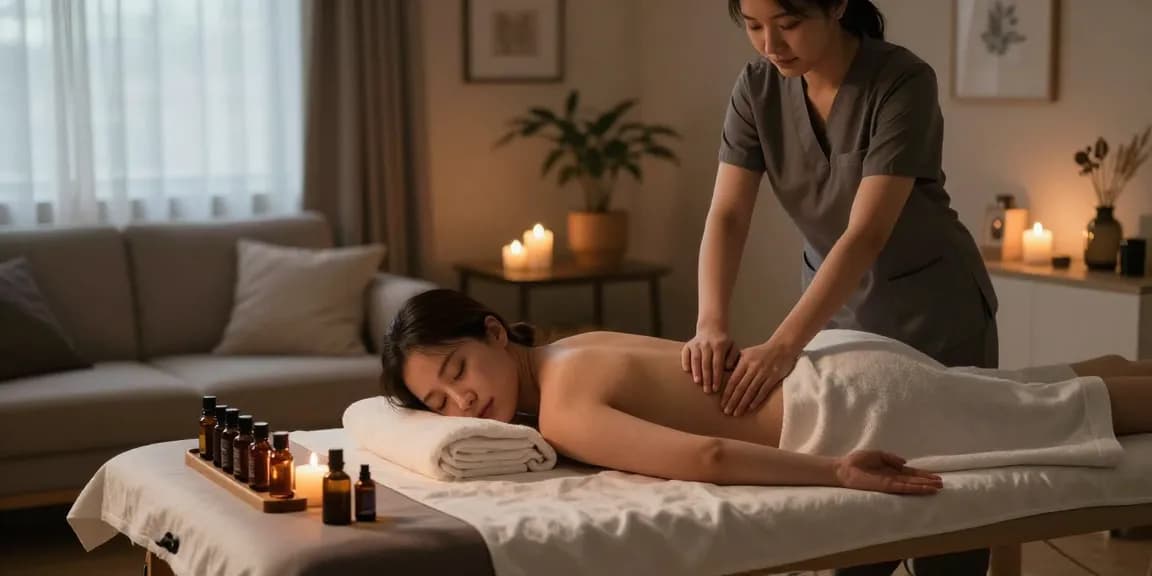 Experience ultimate relaxation with 안양출장마사지 in a serene home environment featuring soothing decor and professional therapists.