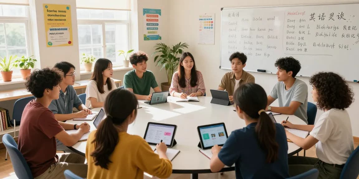 telegram chinese beginner language learners engaging in group study