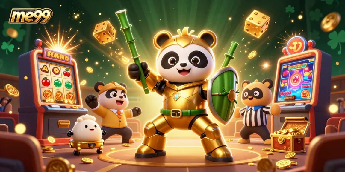 Experience exhilarating gameplay at me99 casino with colorful characters and dynamic casino elements.