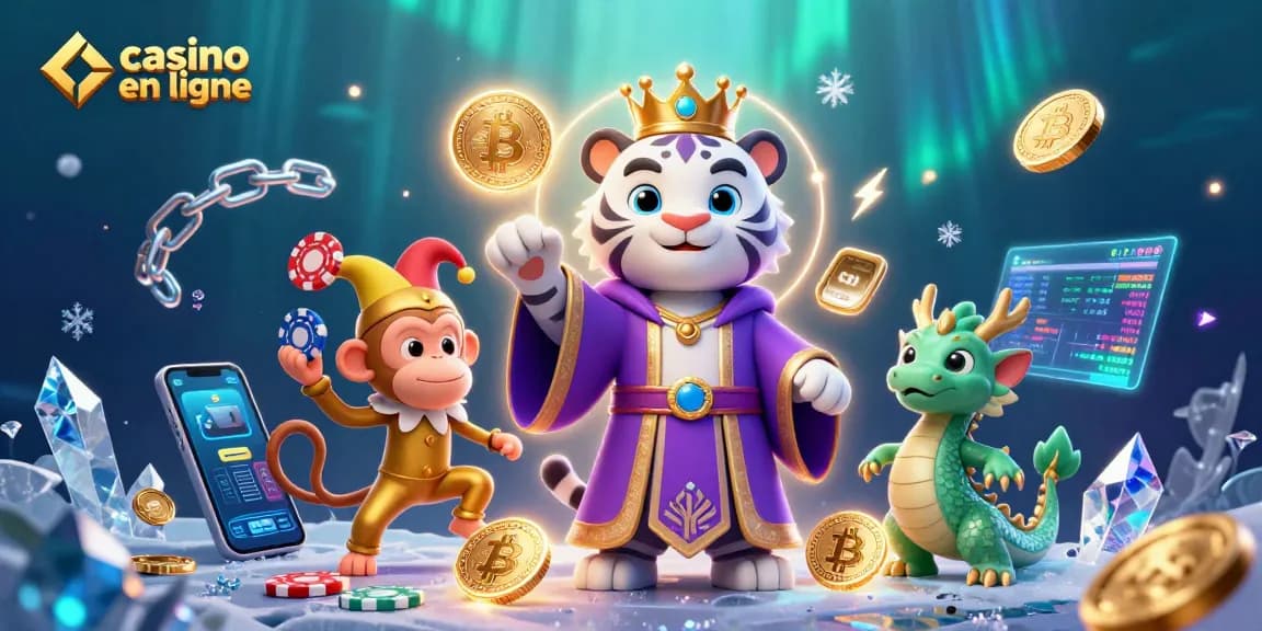 Profitez des jeux au casino en ligne avec le tigre et le dragon en pleine action.