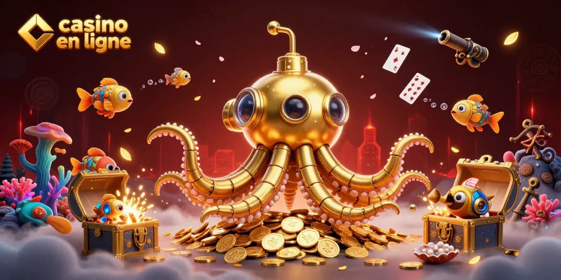 Vivez l'expérience de jeux de casino en ligne dans un monde sous-marin fascinant rempli de trésors.