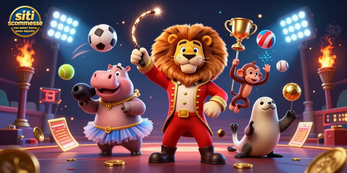 Scopri i migliori siti scommesse non AAMS bonus senza deposito con divertenti personaggi animati.