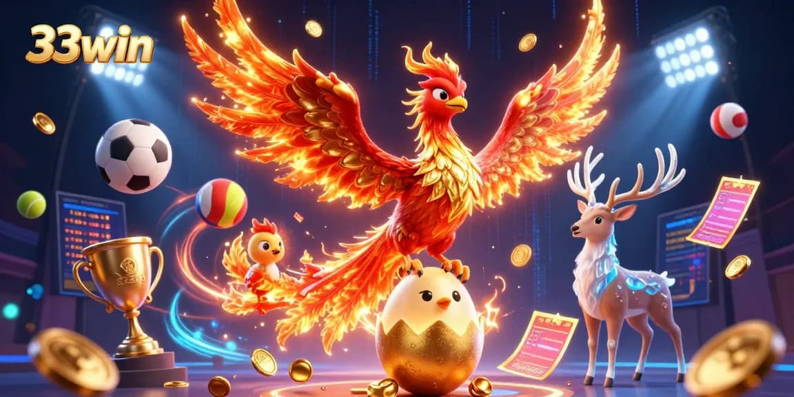 Experience the thrill of winning at 33win with vibrant casino graphics and dynamic gameplay.