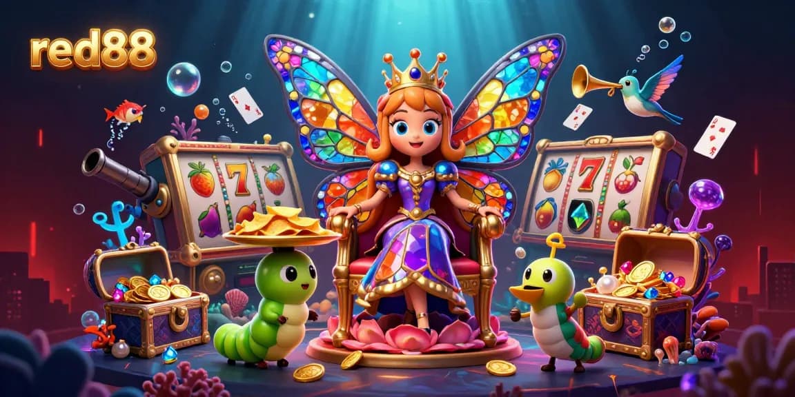 Join the excitement of red88 slots with colorful characters and dynamic gold coin treasures.