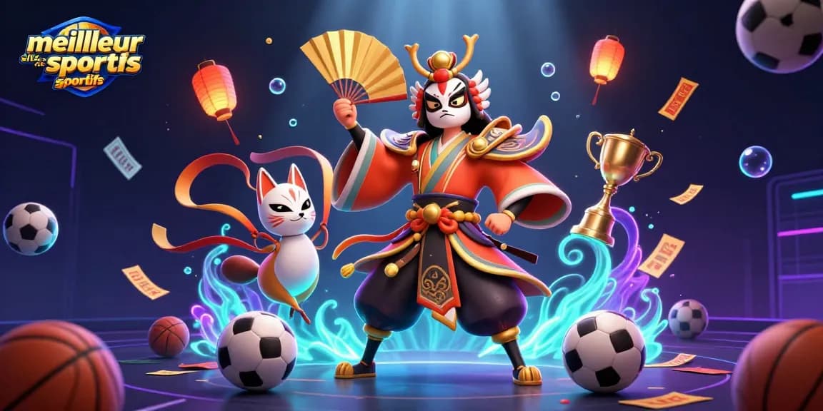 Scénario captivant pour le meilleur site de paris sportifs avec des personnages ethnologiques et des éléments de paris animés.