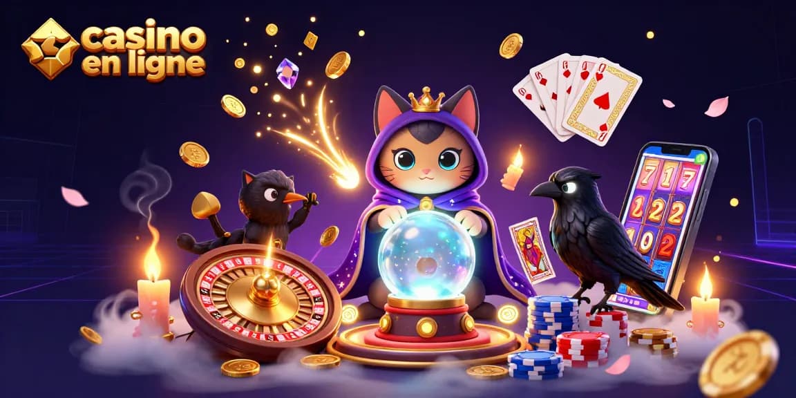 Profitez de l'expérience immersive d'un casino en ligne avec cette illustration captivante.