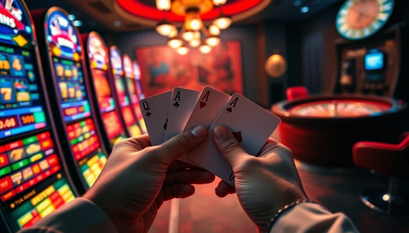 Experience the thrill of the Best payout online casino UK with vibrant slot machines and card games.