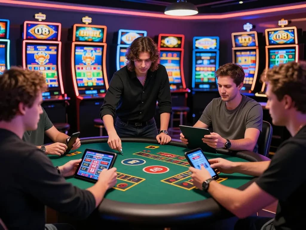 Exciting O8 live casino scene showcasing diverse players engaging in online gambling.