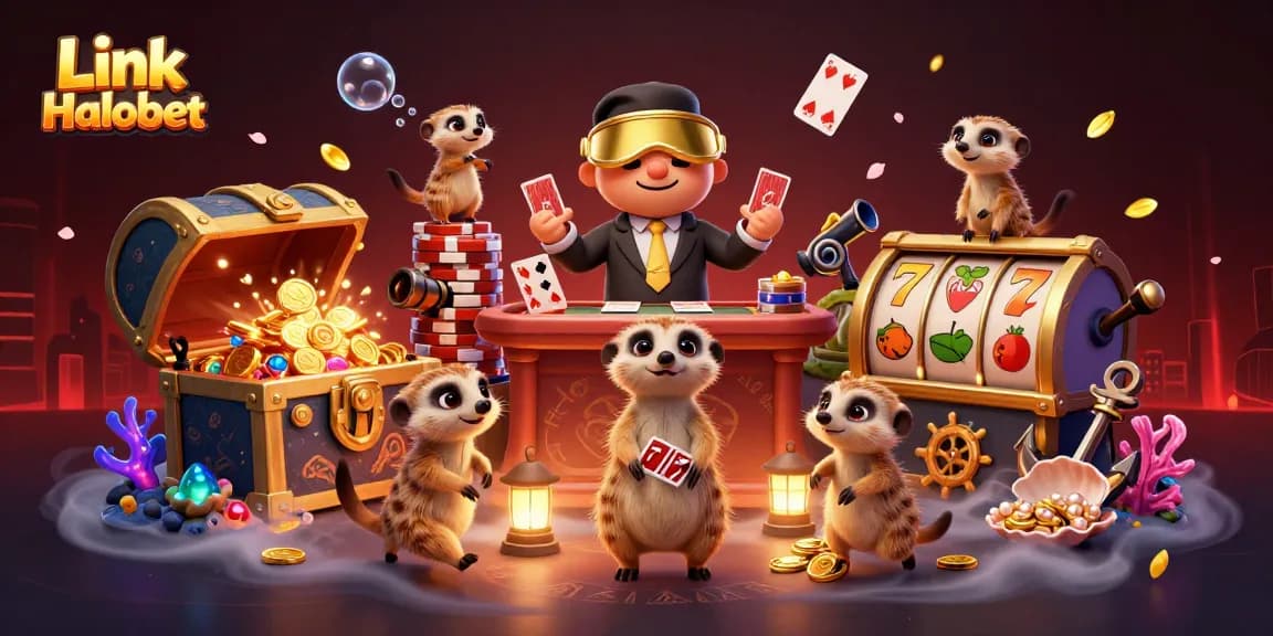 Link Halobet memberikan pengalaman kasino yang luar biasa dengan karakter meerkat yang dinamis dan slot yang memikat.