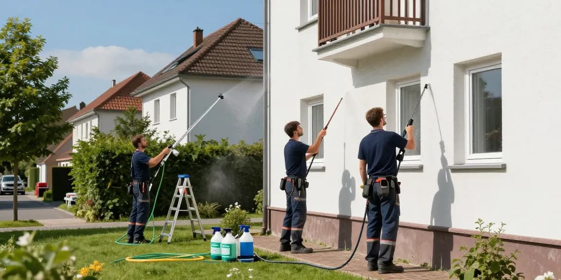 Professionelle Fassadenreinigung in Eschwege für saubere Außenflächen