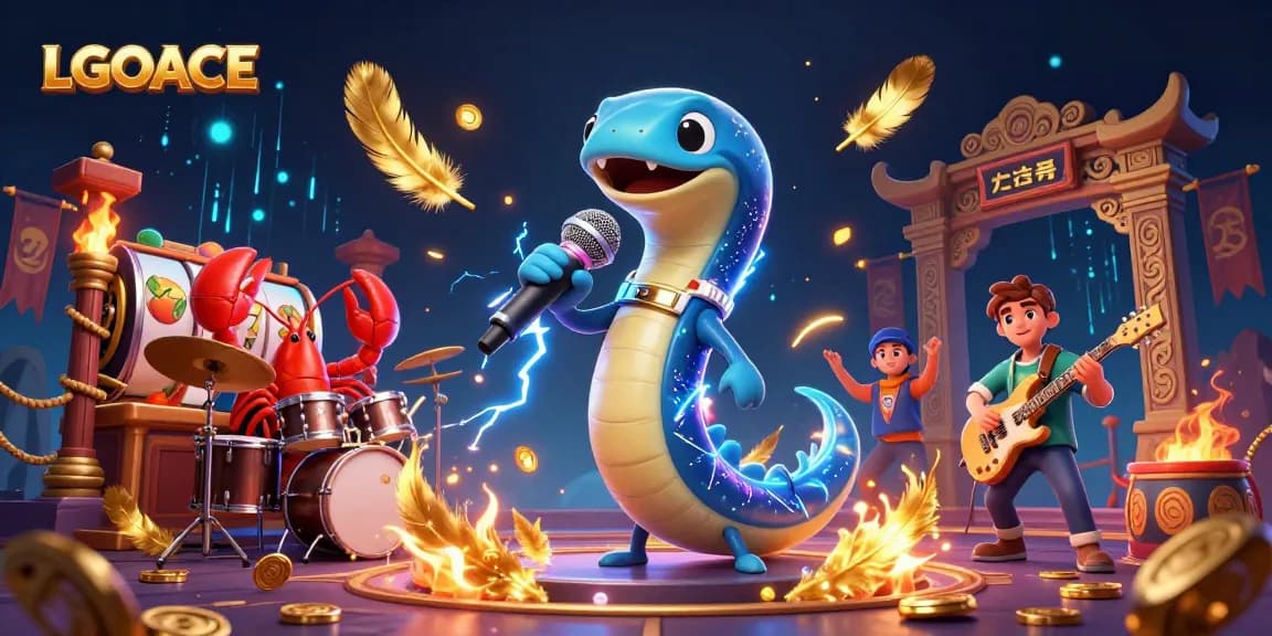 LGOACE electrifies gamers with a lively underwater casino scene featuring unique characters and dynamic elements.