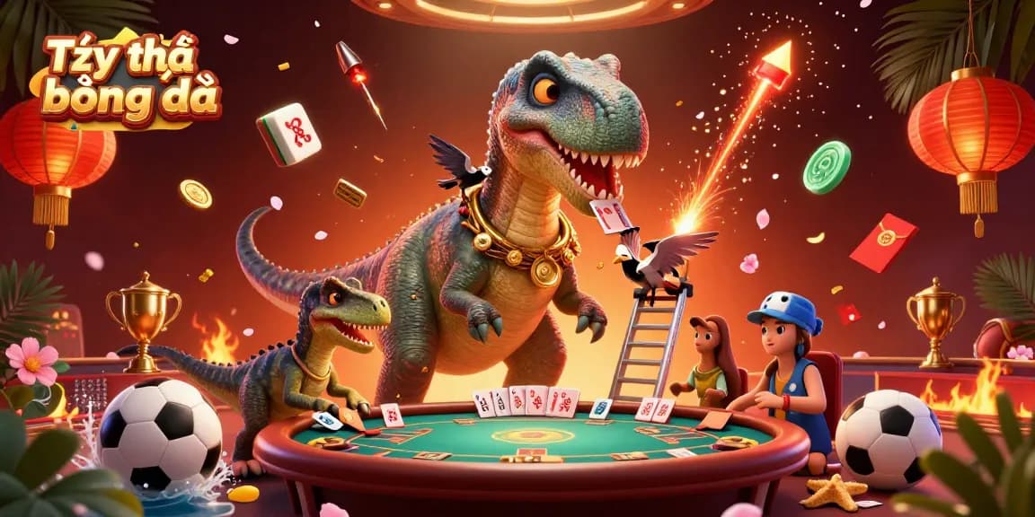 Placing smart bets with Tỷ lệ cá cược bóng đá as a dinosaur watches dynamic casino action