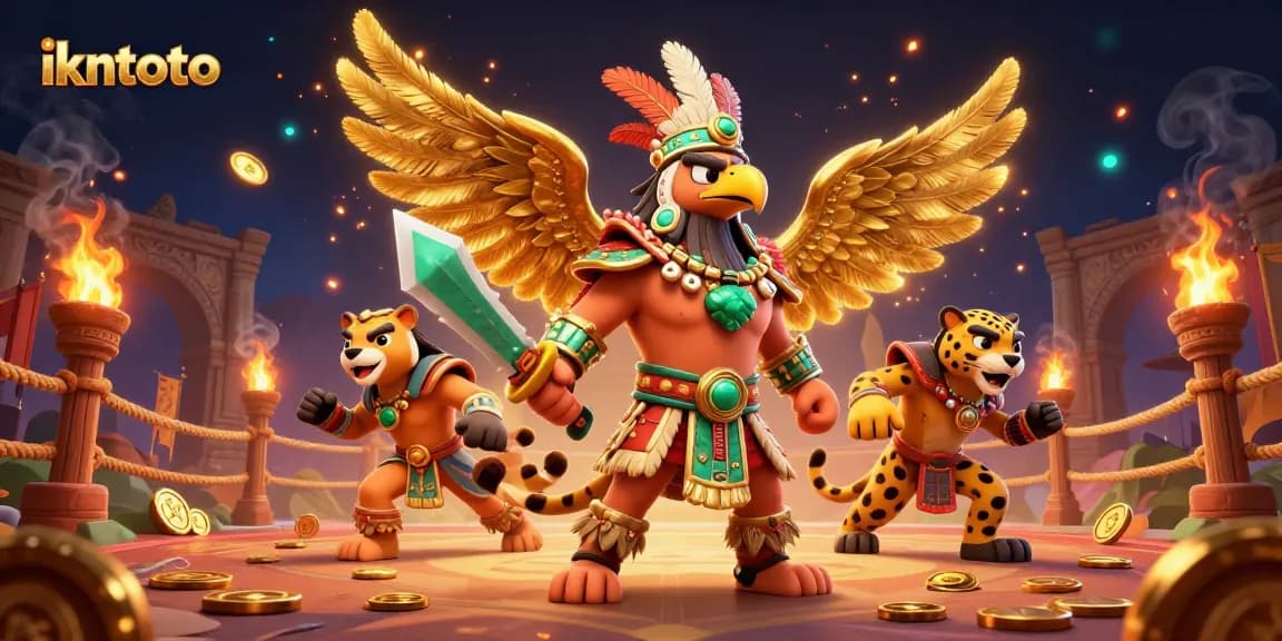 Engage with ikntoto's vibrant casino action featuring dynamic warriors and thrilling gaming elements.