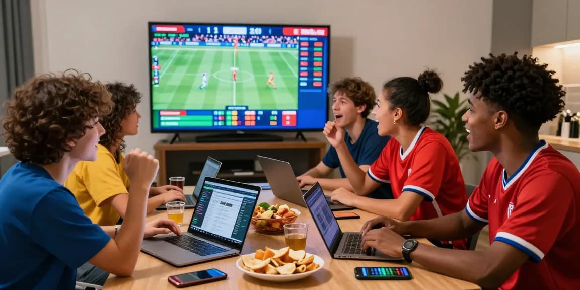 Friends enjoying newbet4d sports betting experience with live games and apps.