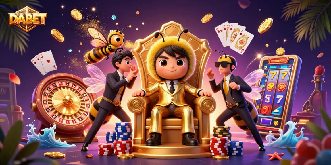 DABET offers an immersive gaming experience with dynamic casino elements and engaging characters.