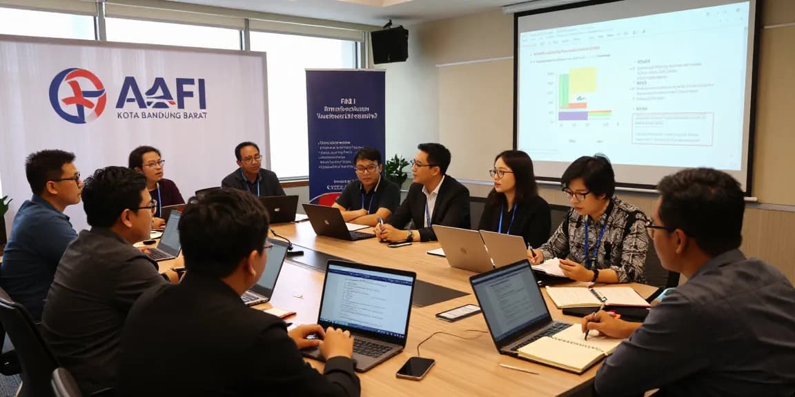 Acara seminar AAFI KOTA BANDUNG BARAT dengan diskusi tentang praktik audit forensik yang efektif.