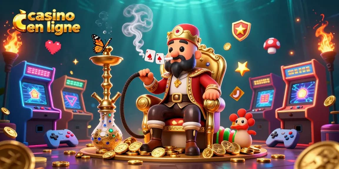 Visualisez le monde du casino en ligne avec des personnages fantastiques et des éléments de jeu vibrants