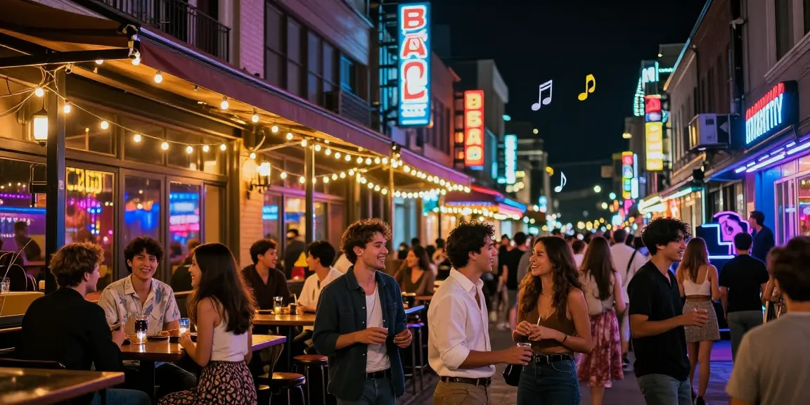 Exciting scene at a 유흥사이트 showcasing vibrant nightlife and social interactions in an urban setting.