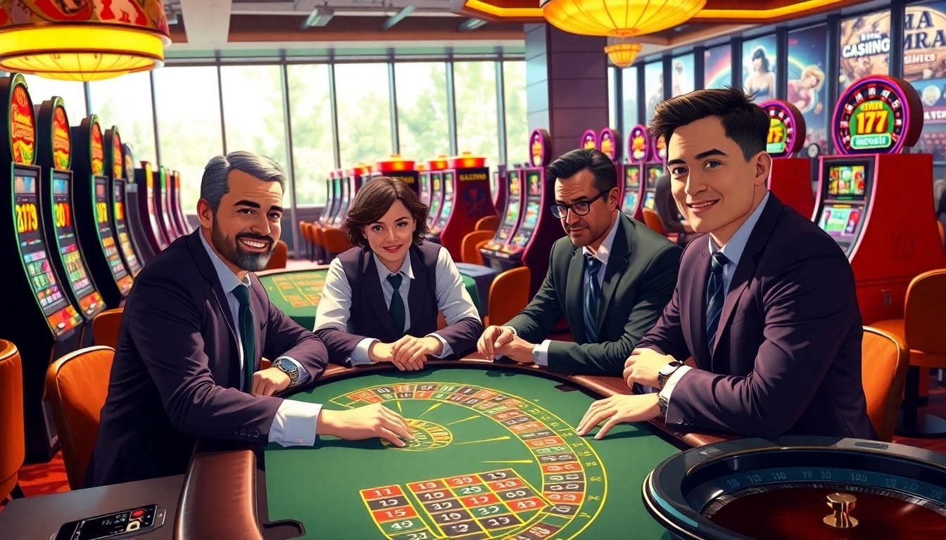 Experience the thrill of a Non gamstop casino Uk with vibrant gaming tables and players immersed in action.