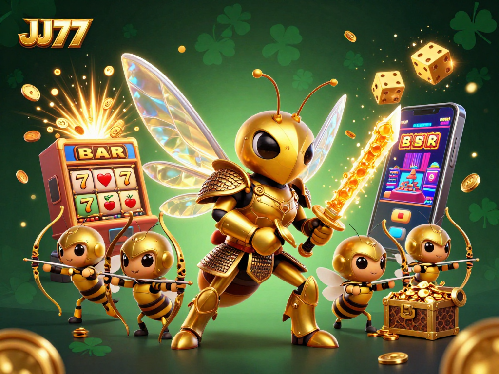 Engage with JJ77 through vibrant casino fun featuring dynamic slot machines and enchanting characters.
