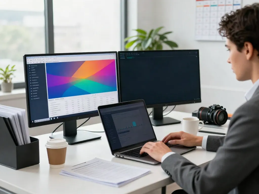 Tax Software for tax pros workspace illustrating productivity and efficiency in a modern office setting.