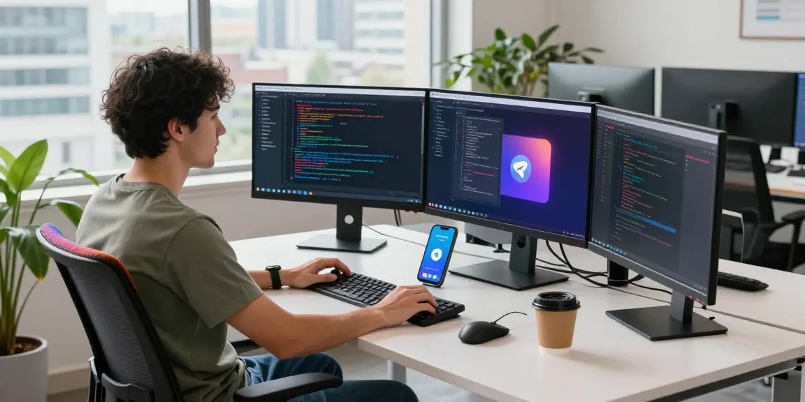 Explore Telegram Download with seamless integration in an engaging tech workspace.