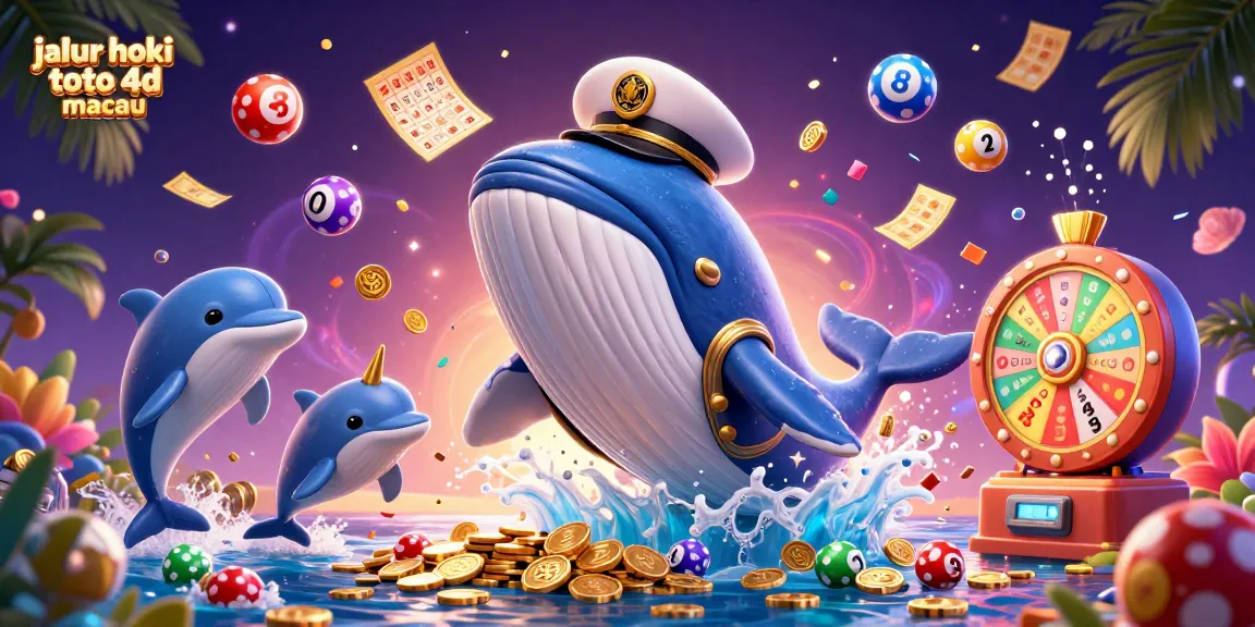 Engage with jalur hoki toto 4d macau amid a vibrant scene of casino adventure featuring whimsical sea creatures.