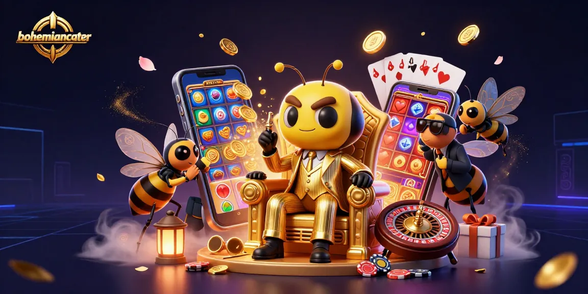 Engage in thrilling gameplay with bohemiancater's 3D casino scene featuring a bumblebee mob boss.