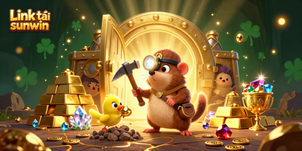 Experience the thrill with Link tải sunwin in this vibrant treasure hunting scene.