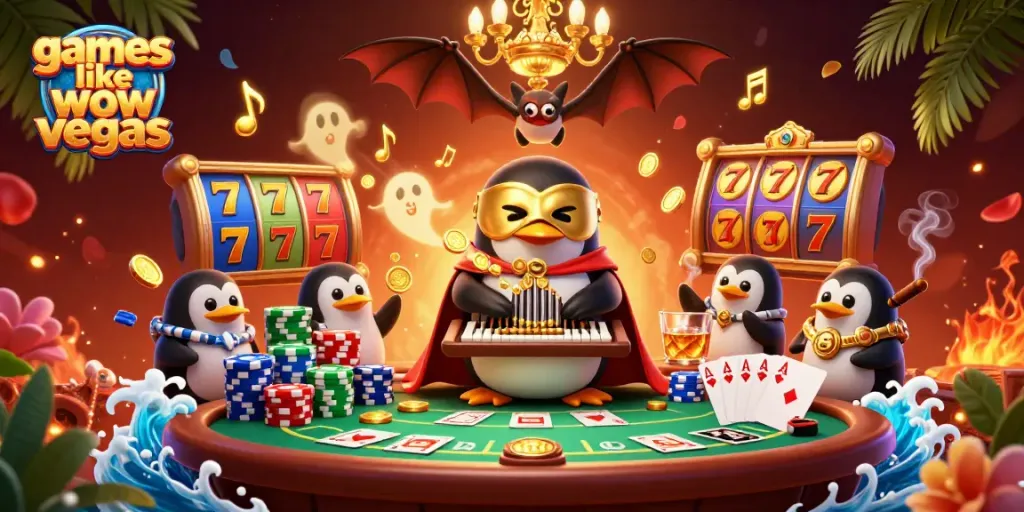 Experience exciting gameplay at games like wow vegas featuring engaging characters and vibrant casino elements.