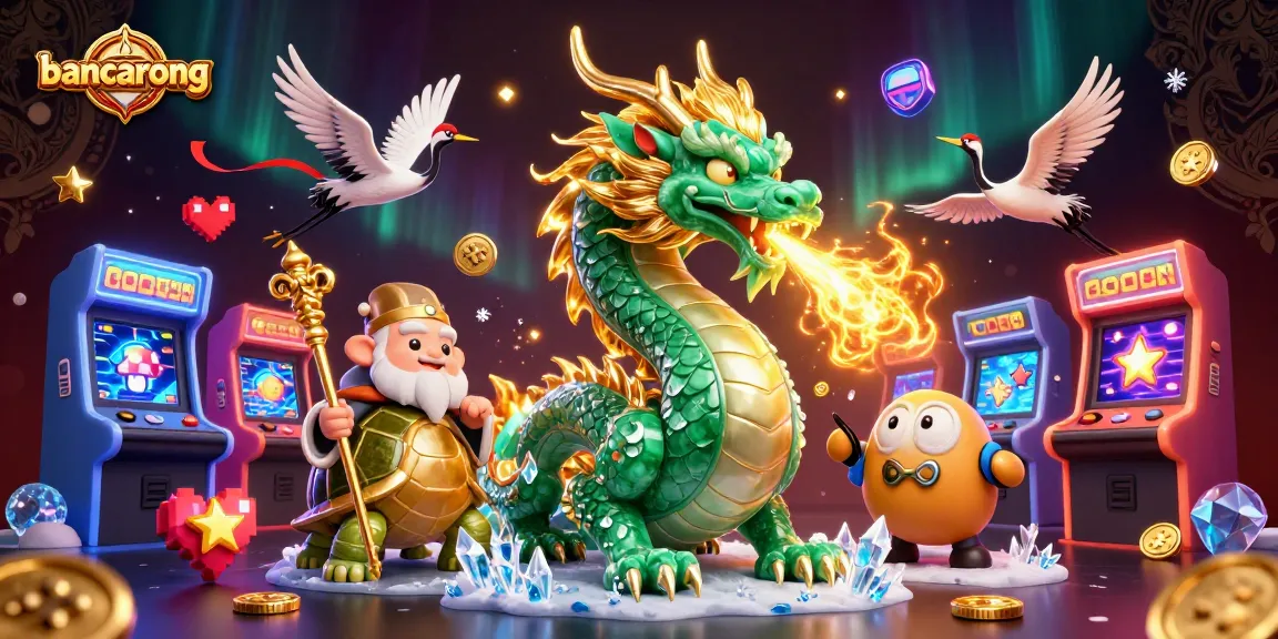 Engage with bancarong's vibrant casino scene featuring a jade dragon and wise sage.