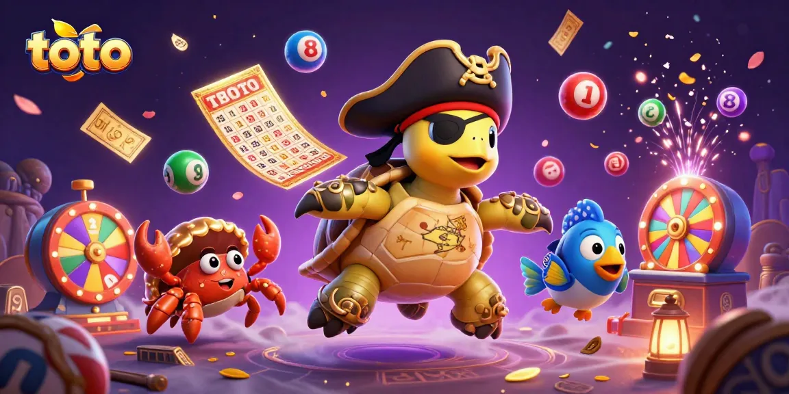 Spin and win with toto's colorful lottery scene featuring dynamic game elements and vibrant characters.