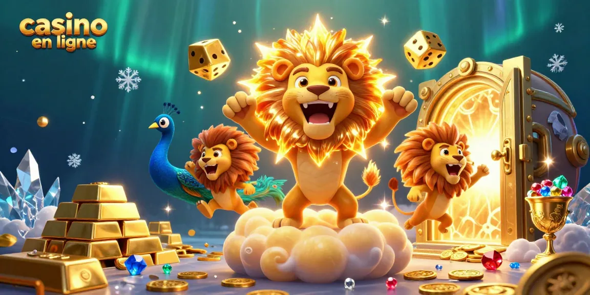 Plongez dans le monde des casinos en ligne avec une image captivante de jeux et gains scintillants.