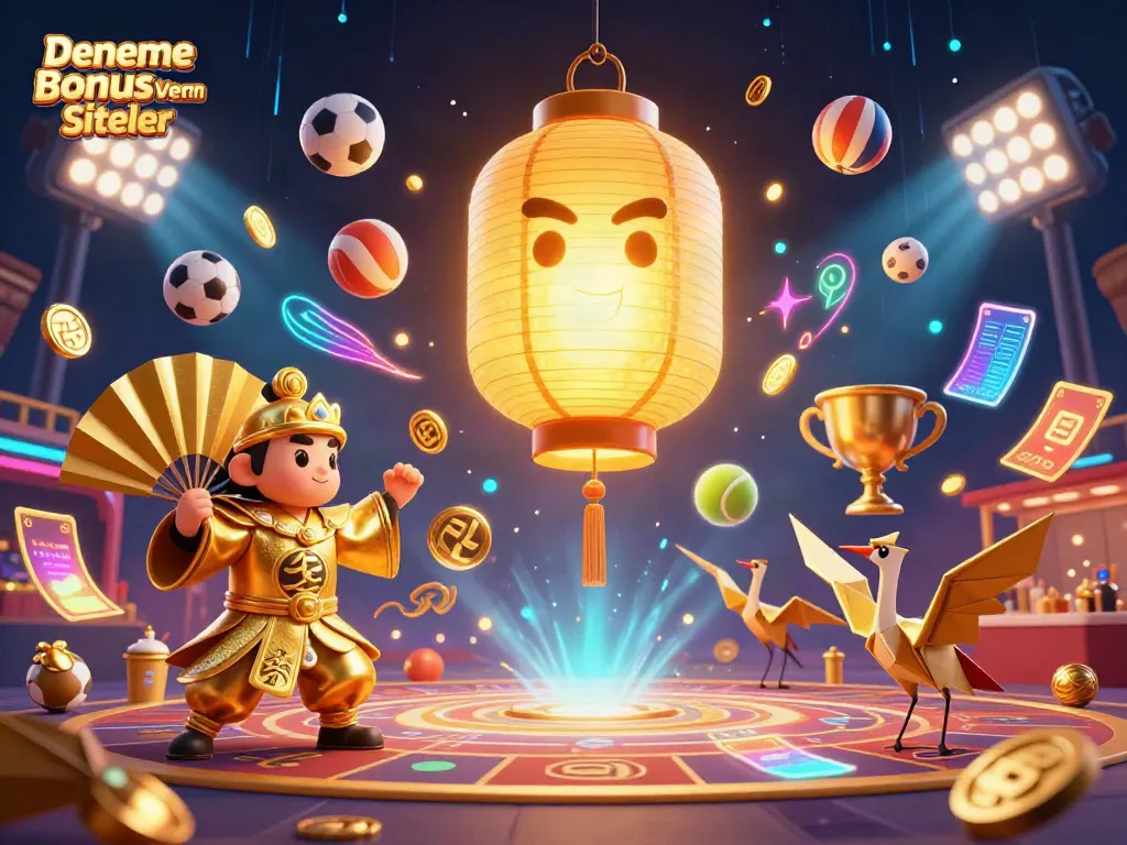 Engage with Deneme Bonusu Veren Siteler through vibrant 3D casino scenes filled with energy and lively elements.