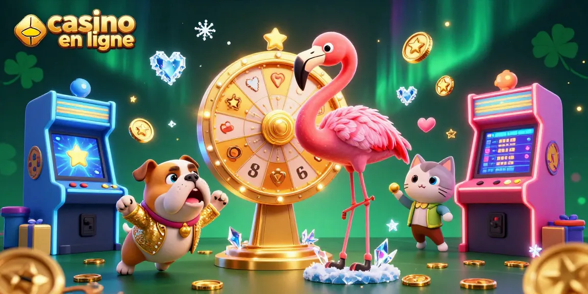 Lancez vos gains avec casino en ligne dans cette illustration virtuelle riche en couleurs et en éléments ludiques.