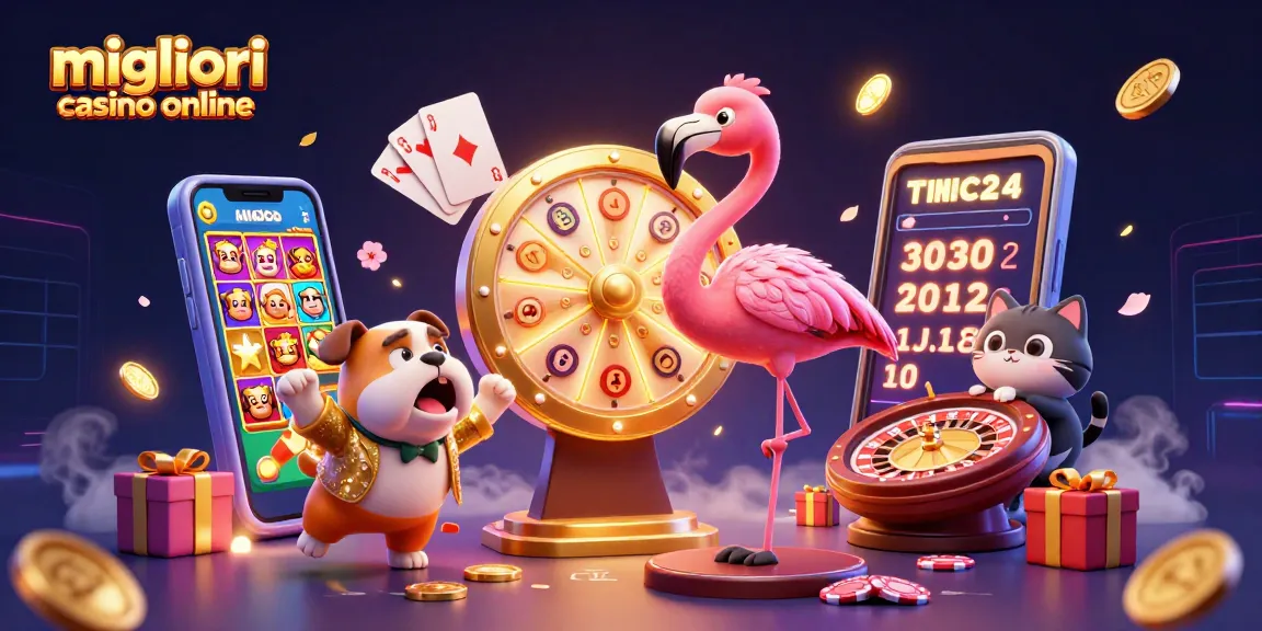 Giocando nei migliori casino online, un cane bulldog esulta mentre un pappagallo presenta premi favolosi.