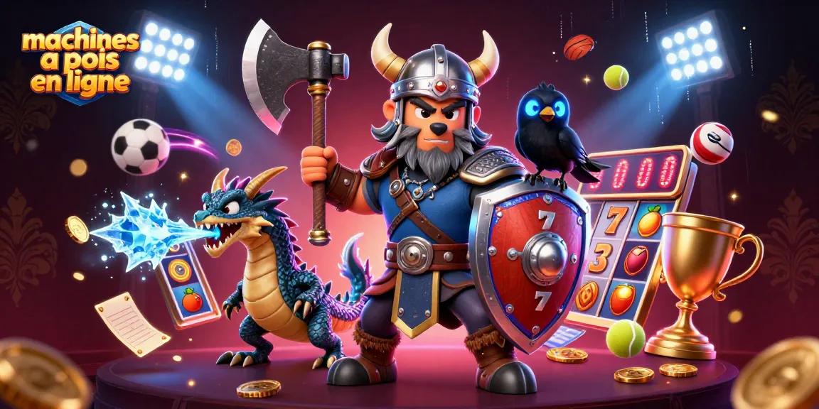 Jouez aux machines à sous en ligne avec un loup guerrier, un dragon et des éléments dynamiques.