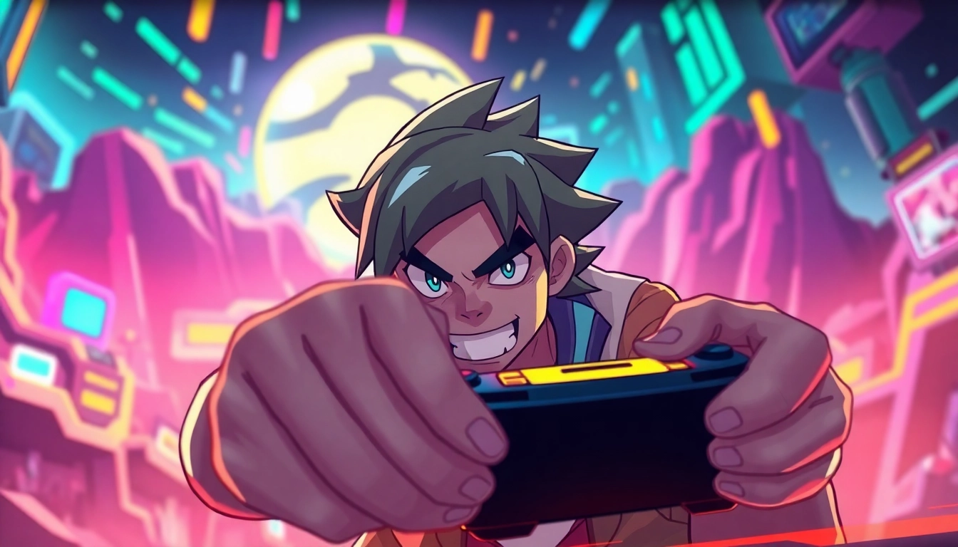 Experience the excitement of yono game through an action-packed gaming session illustration.