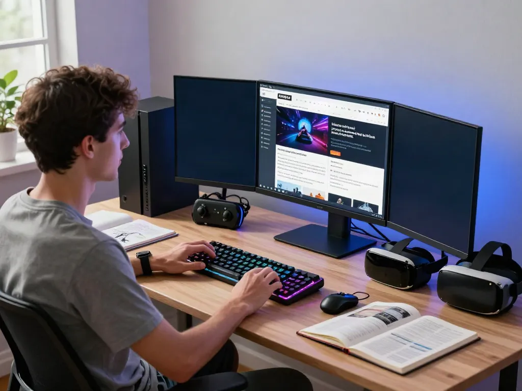 G15Tools workspace with dual monitors showing gaming guides and gadgets