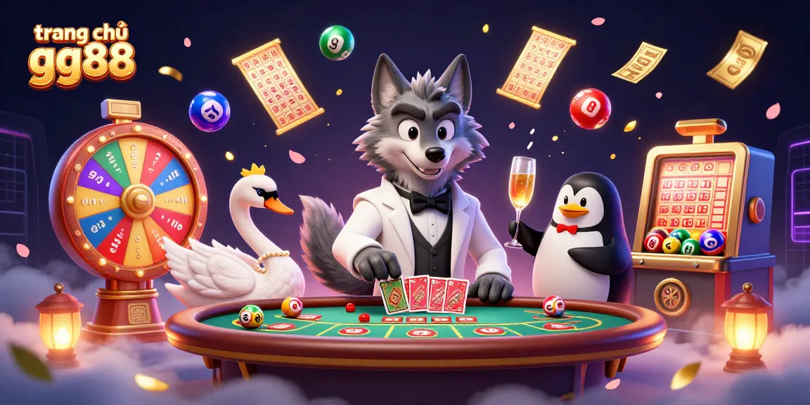 Engage in the thrilling world of trang chủ gg88 with vibrant lottery balls, elegant dealers, and enchanting casino elements.