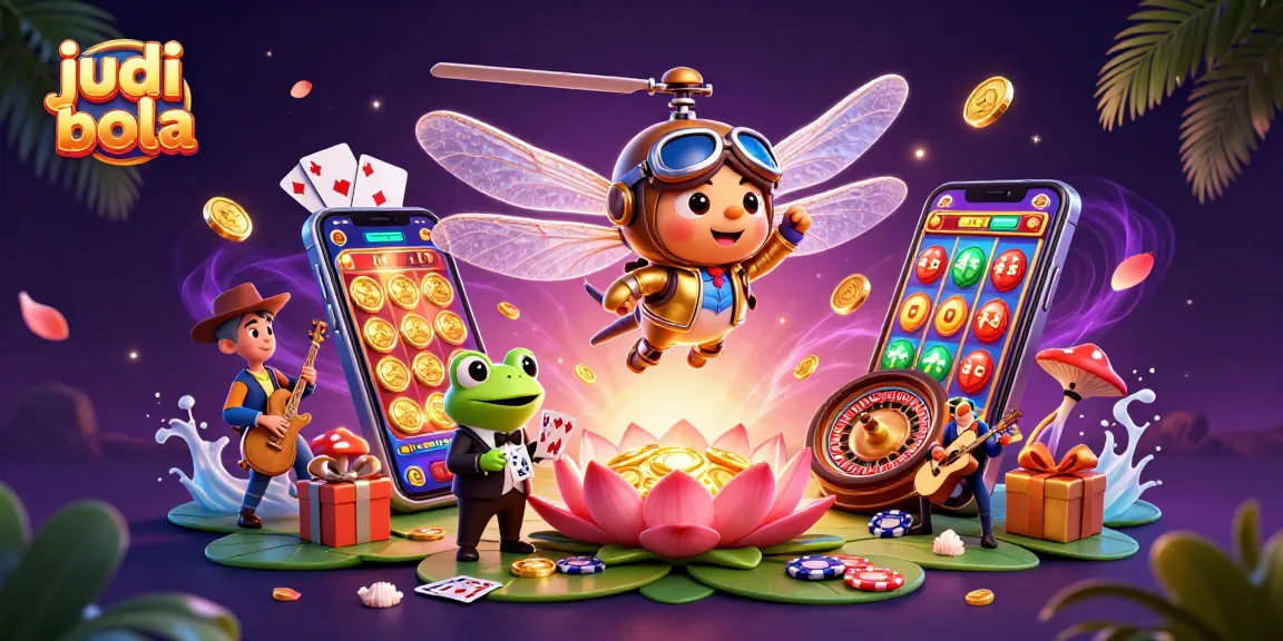 Experience thrilling judi bola action with flying characters and rich casino elements.