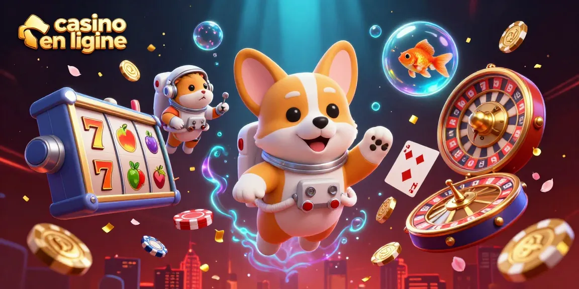 Immergez-vous dans le casino en ligne avec ce chien astronaute et ses jeux captivants.