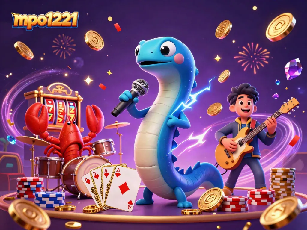 Experience the excitement of mpo1221 with a vibrant underwater casino scene filled with winning elements.
