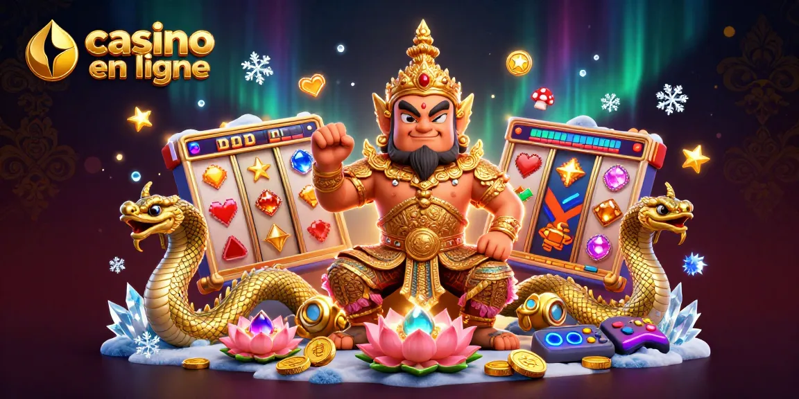 Jouez sur un casino en ligne avec des gardiens colorés, des rouleaux et des jackpots scintillants.