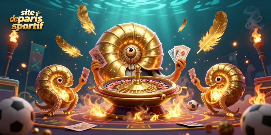 Pariez sur le site de paris sportif avec une illustration surdimensionnée de jeux et de paris.