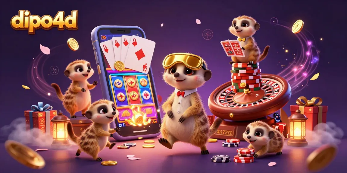 Dive into the vibrant gaming world of dipo4d, where meerkats manage a busy casino filled with excitement and jackpots.