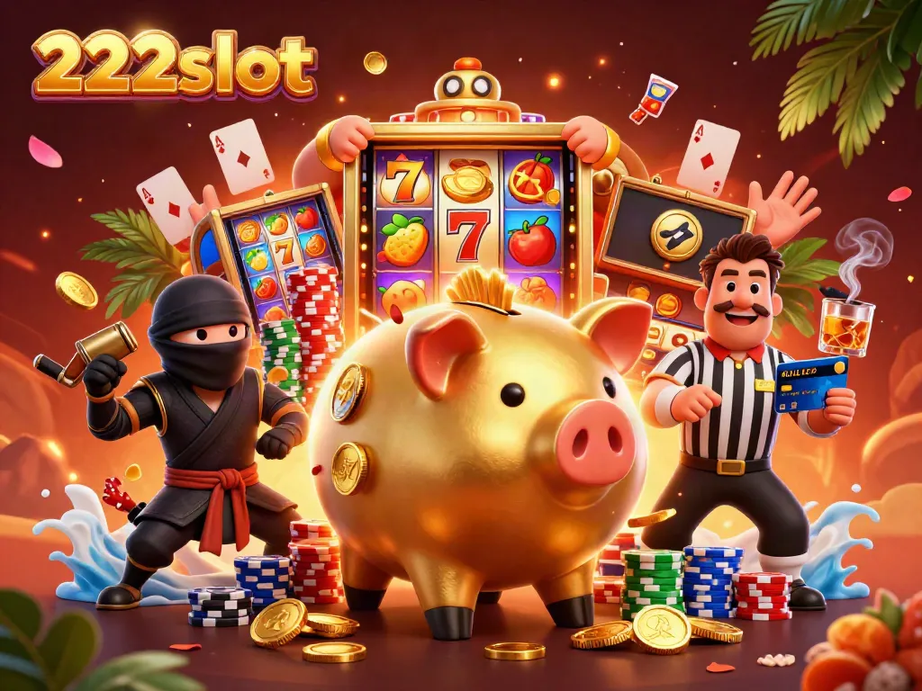 Mainkan slot online di 222slot dengan pengalaman visual menarik dari karakter dan permainan slot yang beragam.